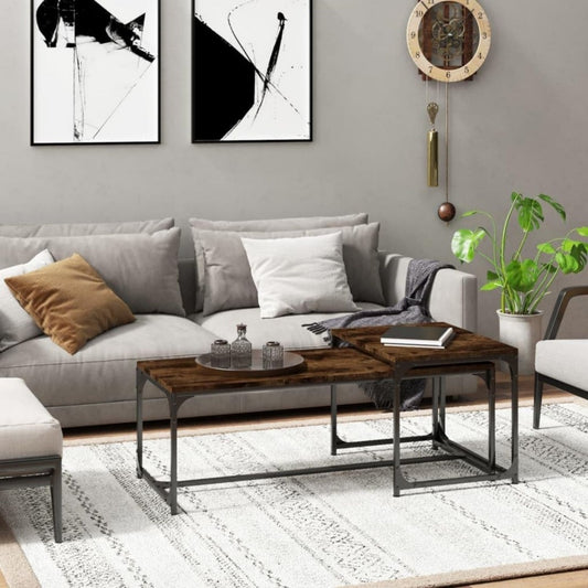 Table basse gris gain de place
