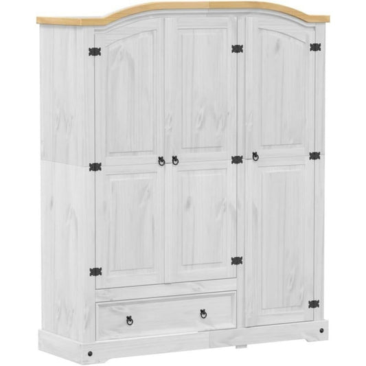 Pratique armoire en bois de pin et metal