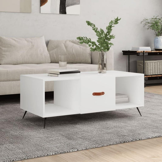 Table basse rangement optimise gris 102 x 50 x 40 cm