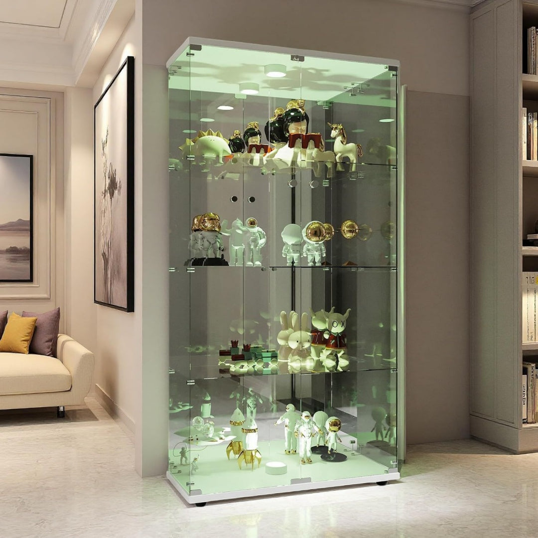 Original, vitrine dexposition or en verre 2 portes