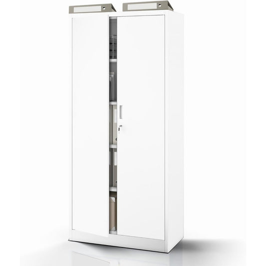 Armoire structure en acier gris clair pour le bureau