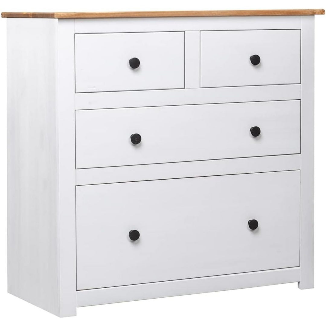 Chiffonnier pour salon gris clair rustique