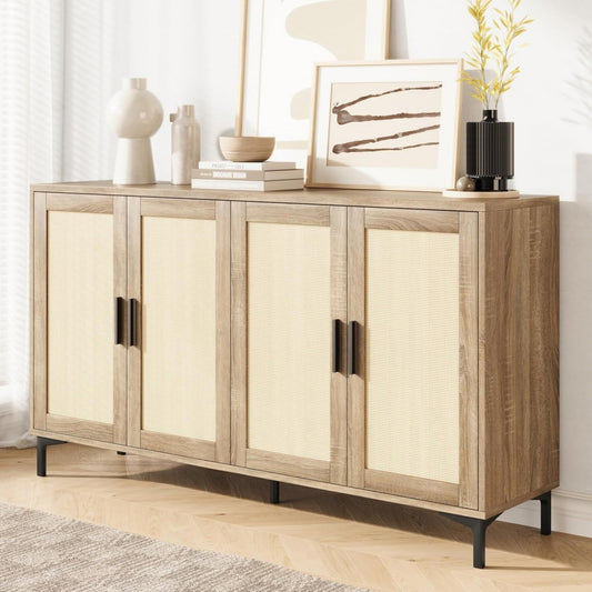 Moderne enfilade beige 38 x 123 x 85 cm