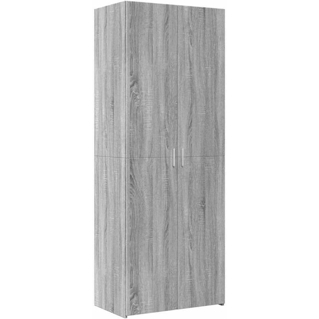 Sideboard esprit rustique gris en bois, structure metallique