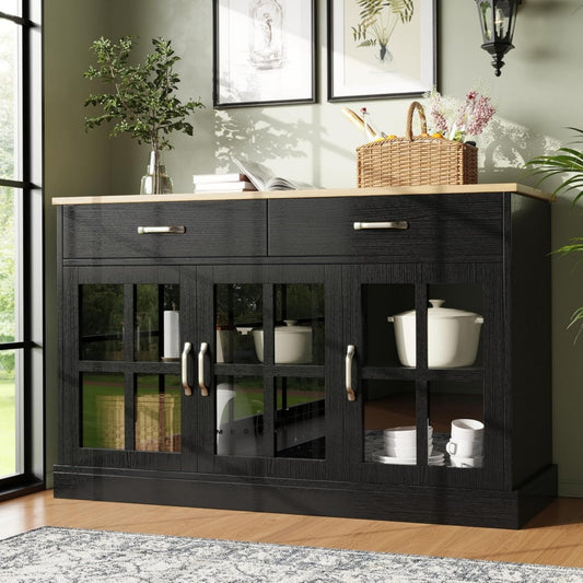 Grand rangement sur pied en MDF et aluminium