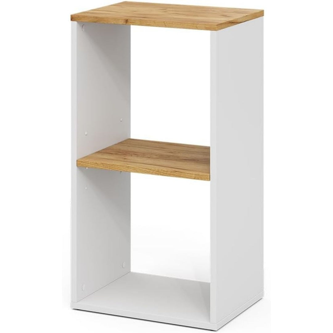 Bibliotheque design moderne gris clair 40 x 30 x 74 cm