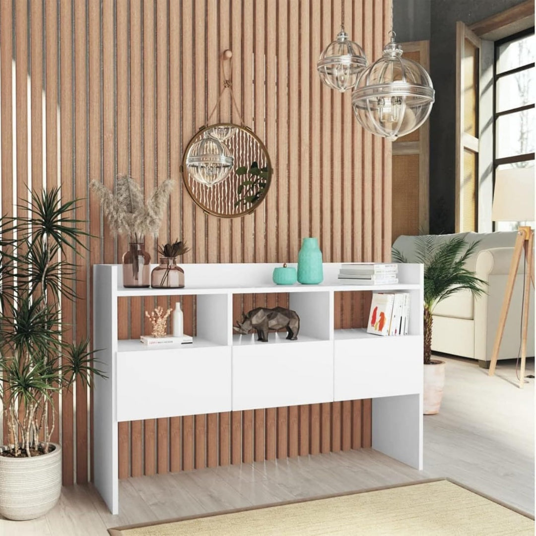 Buffet marron avec installation murale 3 tiroirs