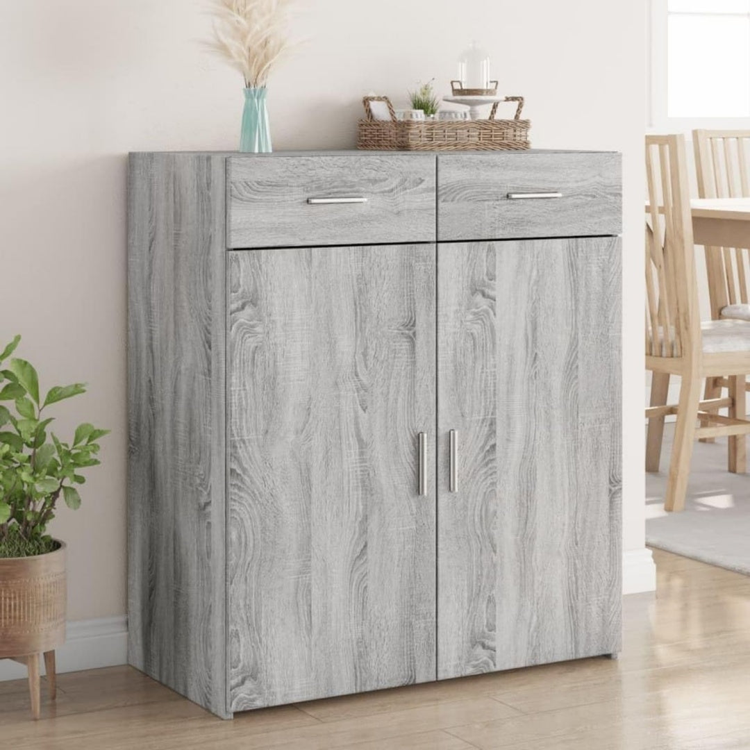 Grand buffet avec une fixation murale invisible et 2 tiroirs