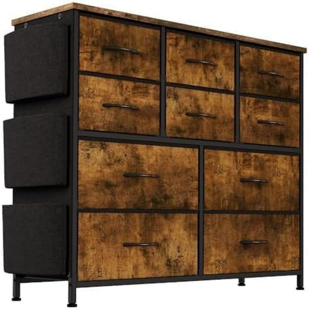 Chaleureux, armoire de stockage en bois style vintage