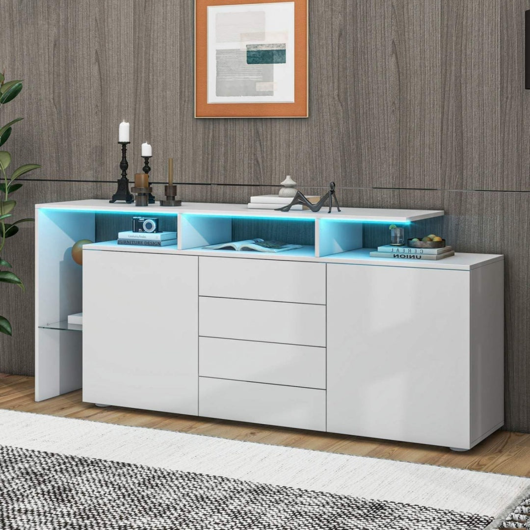 Commode avec eclairage LED pour le salon
