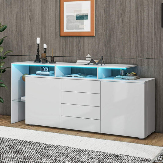 Commode avec eclairage LED pour le salon
