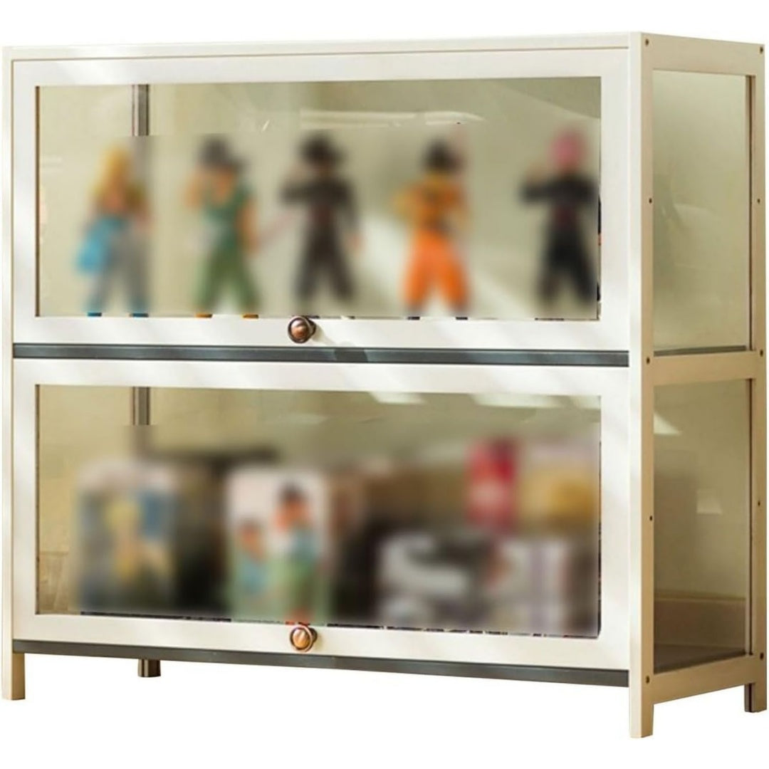 Vitrine 60 x 32 x 73 cm en acier et verre