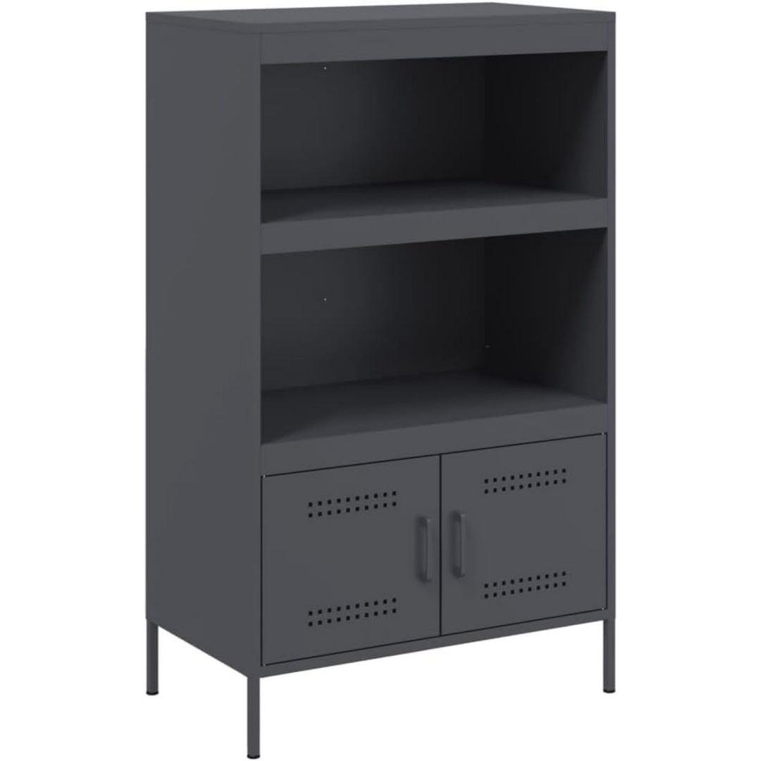 Buffet de rangement style industriel gris fonce