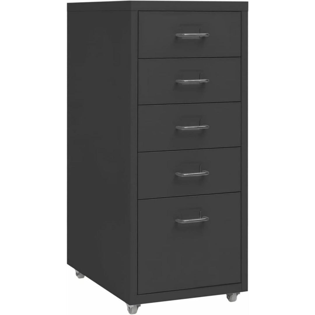 Armoire chaleureuse epuree structure metallique gris fonce